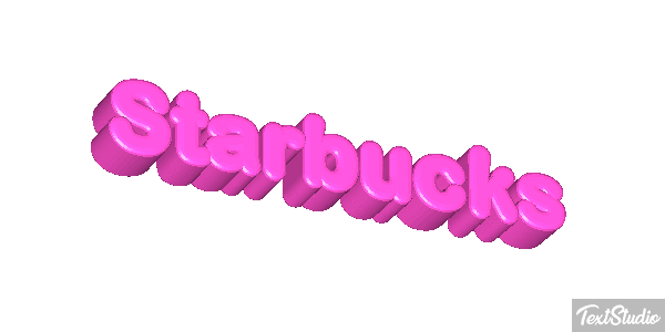 Starbucks Efeito do texto