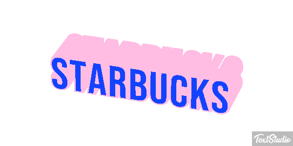 Starbucks Efeito do texto