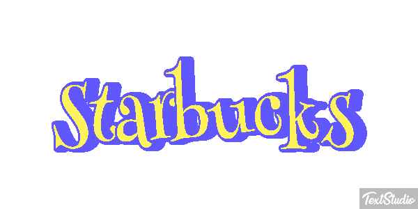 Starbucks Efeito do texto