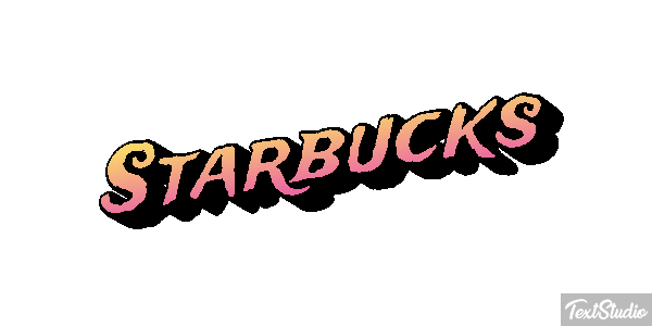 Starbucks Efeito do texto