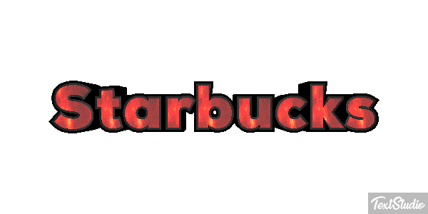 Starbucks Efeito do texto