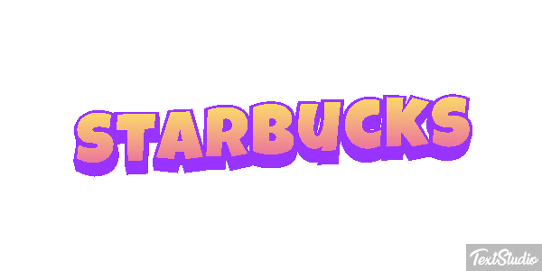 Starbucks Efeito do texto