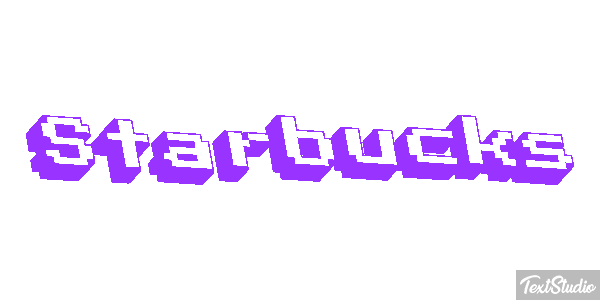 Starbucks Efeito do texto