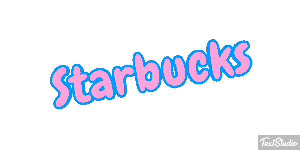 Starbucks Efeito do texto