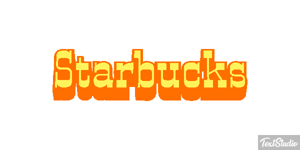 Starbucks Efeito do texto