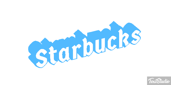 Starbucks Efeito do texto