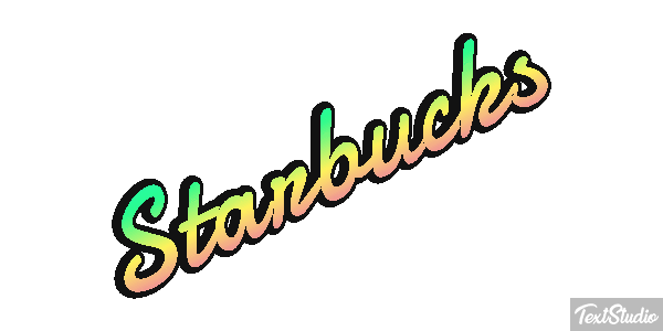 Starbucks Efeito do texto