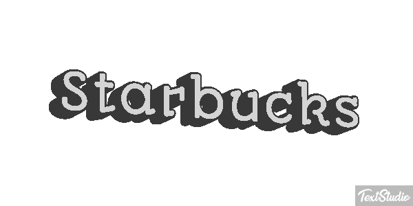 Starbucks Efeito do texto