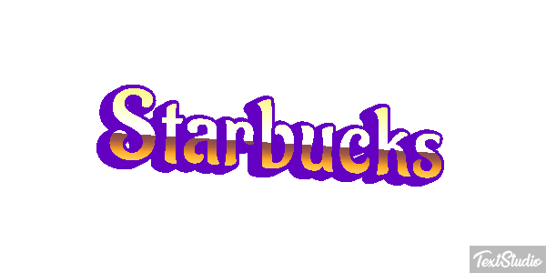 Starbucks Efeito do texto