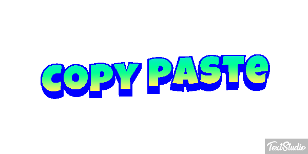 Copy Paste Текстовый эффект
