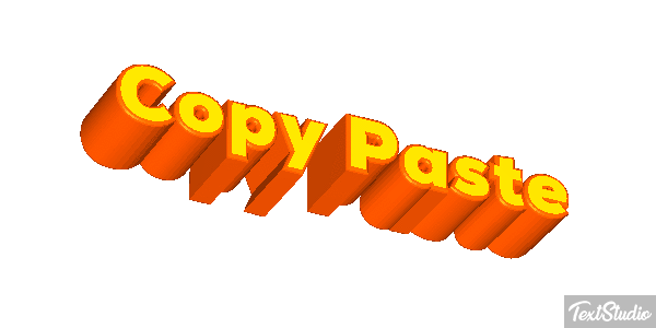 Copy Paste Текстовый эффект