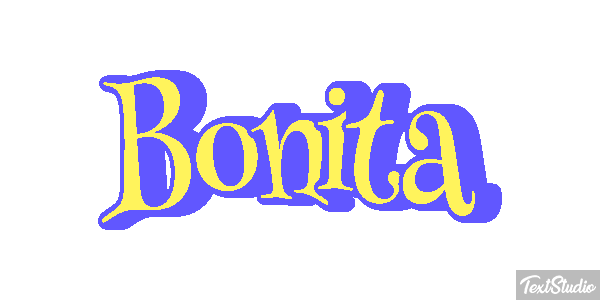 Bonita Efeito do texto