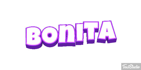 Bonita Efeito do texto