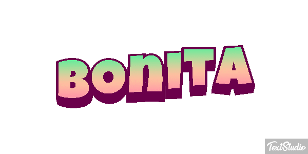 Bonita Efeito do texto