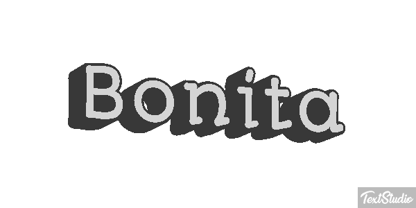 Bonita Efeito do texto