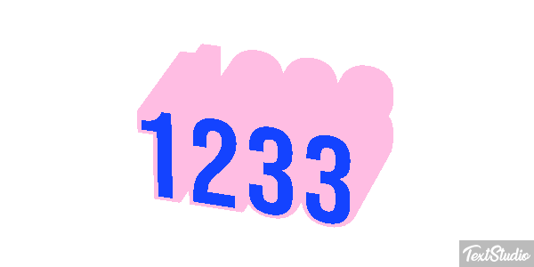 1233 Text effect