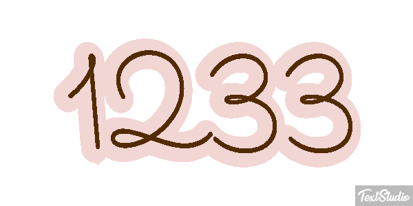 1233 Text effect