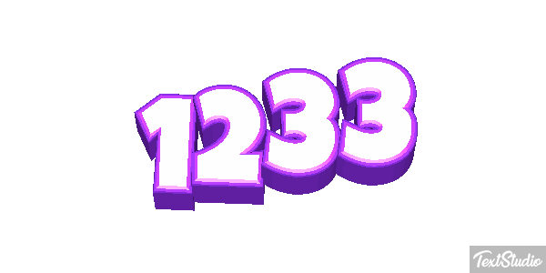 1233 Text effect