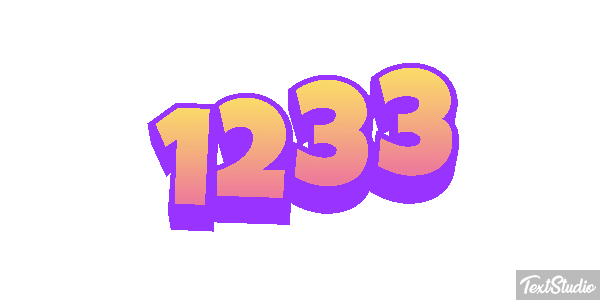 1233 Text effect