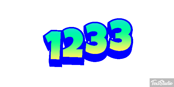 1233 Text effect
