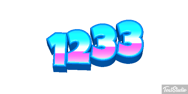 1233 Text effect