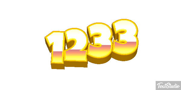 1233 Text effect