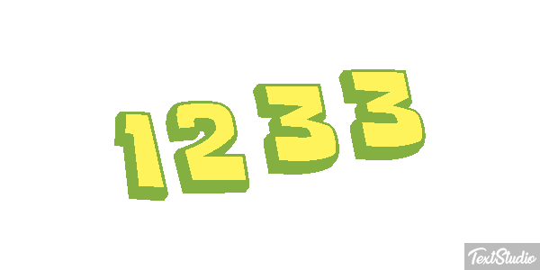 1233 Text effect