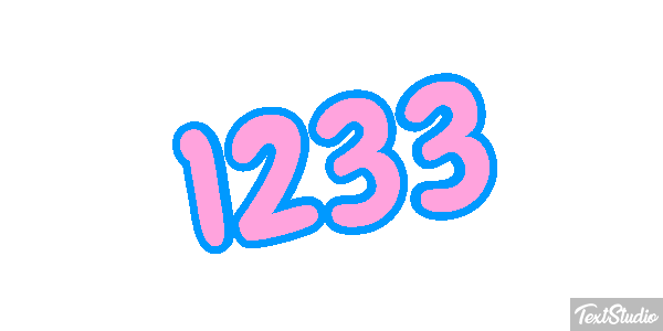 1233 Text effect