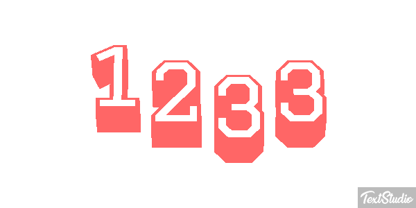 1233 Text effect