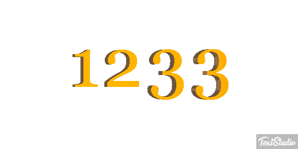 1233 Text effect
