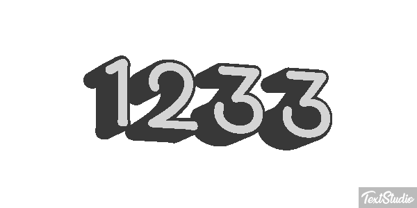1233 Text effect