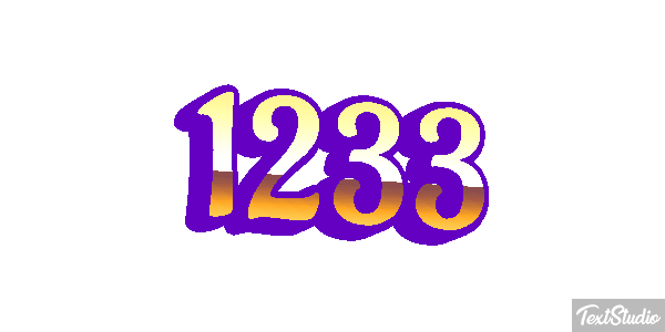1233 Text effect