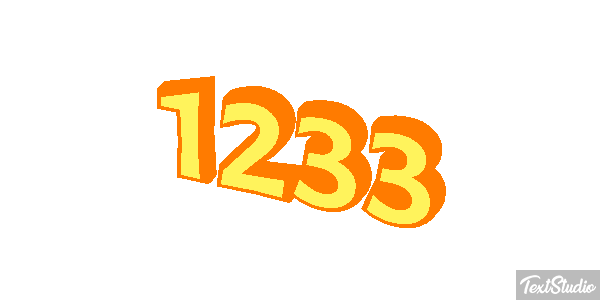 1233 Text effect