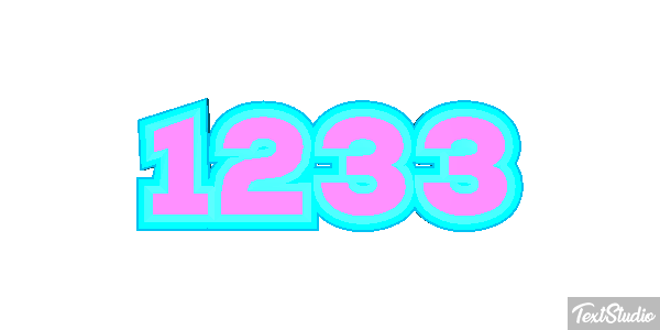 1233 Text effect