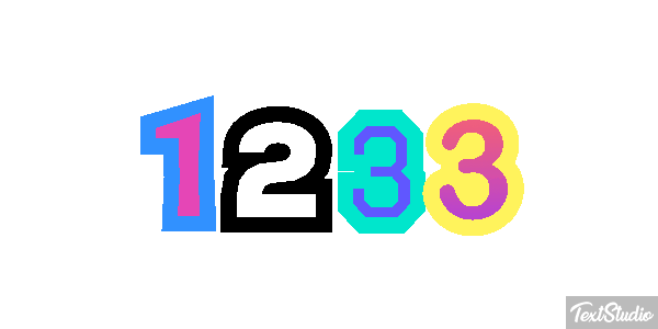 1233 Text effect