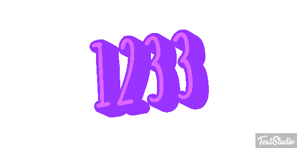1233 Text effect