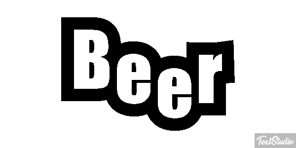 Beer Tekst effect