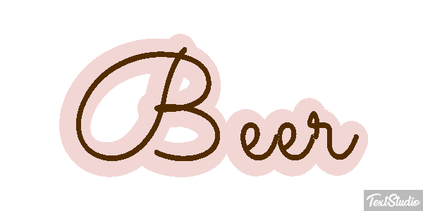 Beer Tekst effect