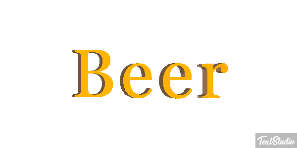 Beer Tekst effect