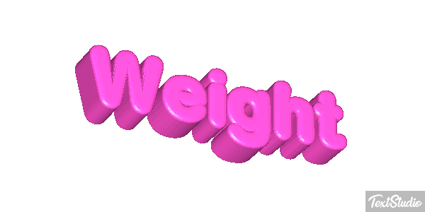 Weight Текстовый эффект