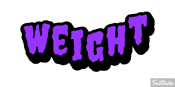 Weight Текстовый эффект