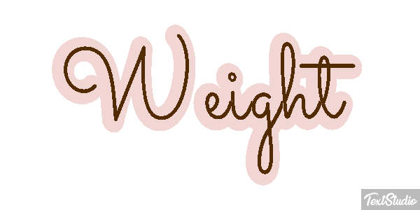 Weight Текстовый эффект