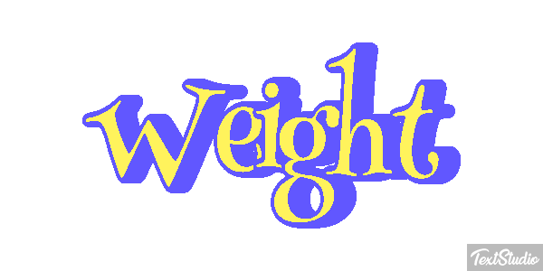 Weight Текстовый эффект