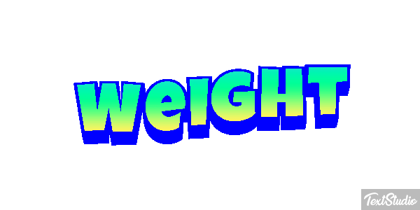 Weight Текстовый эффект