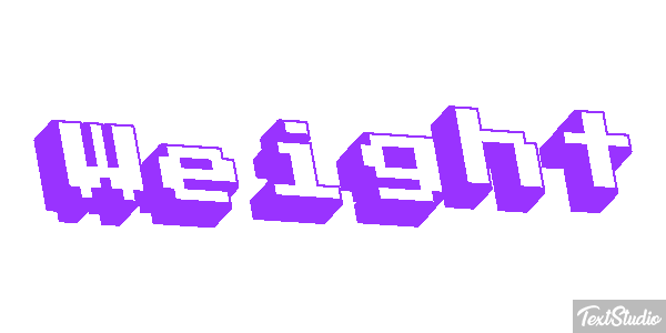Weight Текстовый эффект