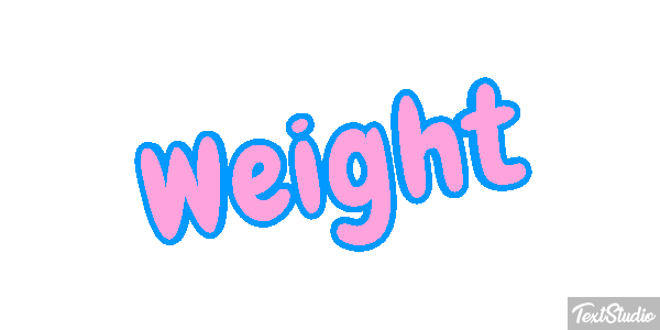 Weight Текстовый эффект