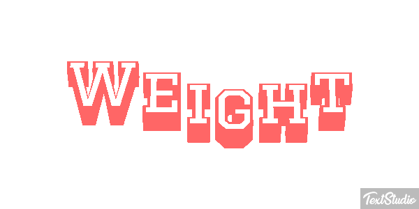 Weight Текстовый эффект