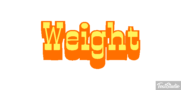 Weight Текстовый эффект