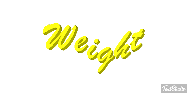 Weight Текстовый эффект
