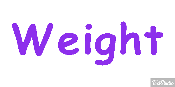 Weight Текстовый эффект
